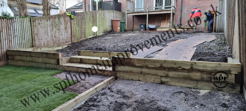 soft hardlandscaping back yard