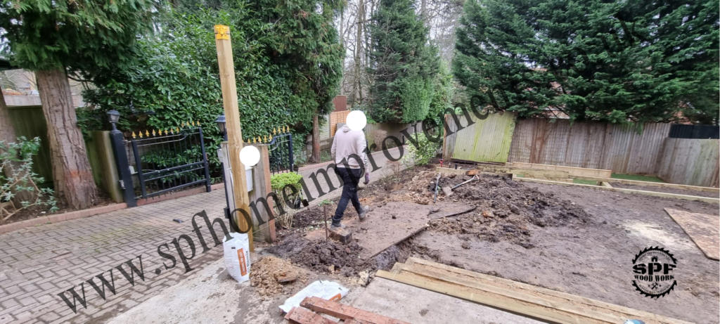 softhard landscaping backyard fence making